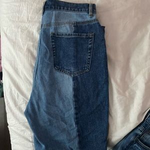 pacsun straight leg two toned jeans
